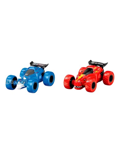 Carro Monster Dinosaurio Arrastre 360 Grados Juguete X 2 Un