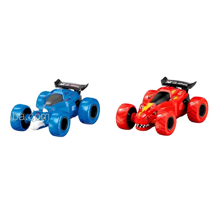 Carro Monster Dinosaurio Arrastre 360 Grados Juguete X 2 Un