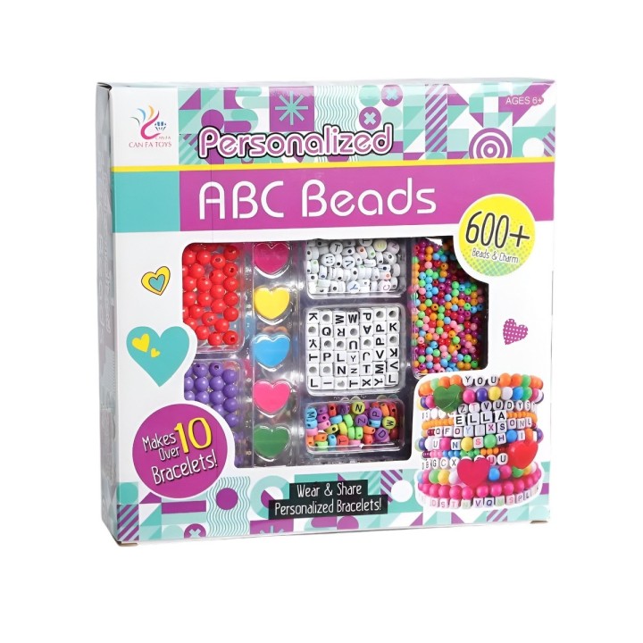 Set Kit Para Hacer Pulseras Charms Juguete Interactivo Abc