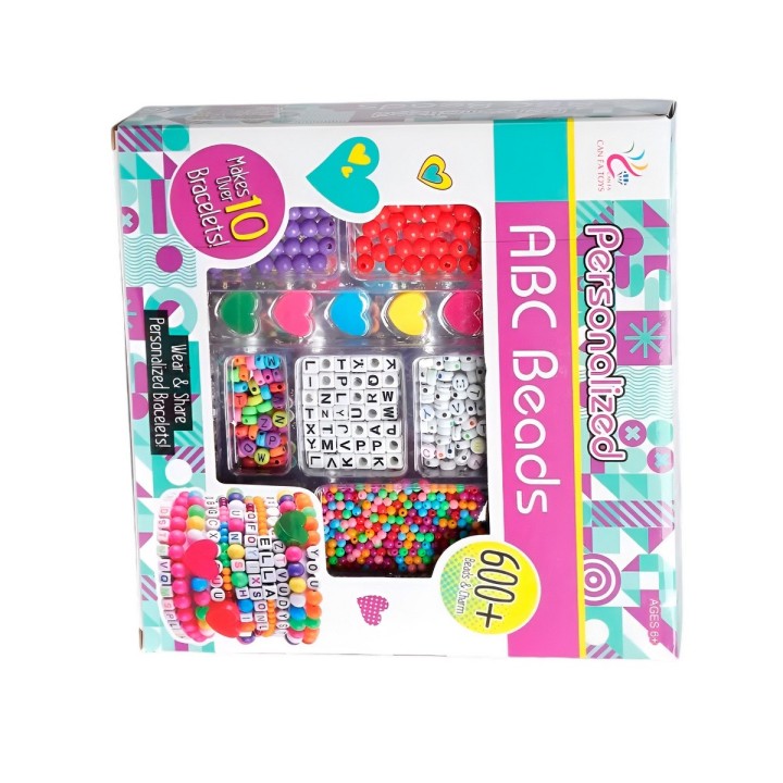 Set Kit Para Hacer Pulseras Charms Juguete Interactivo Abc