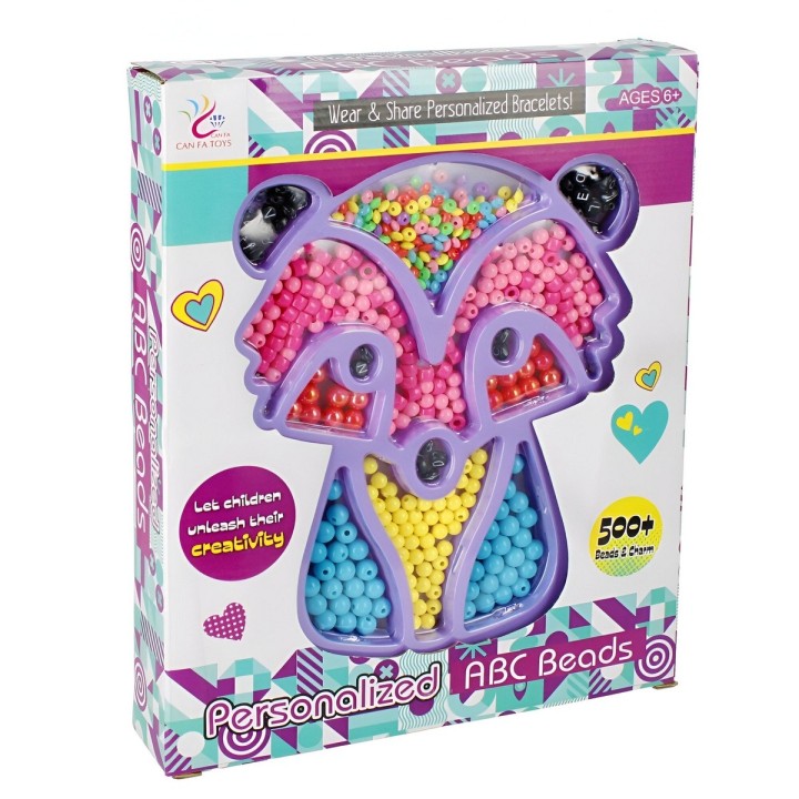 Set Kit Para Hacer Pulseras Charms Juguete Didactico Mapache