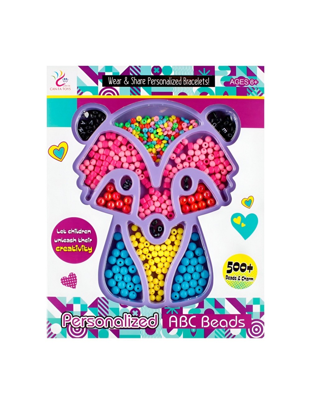Set Kit Para Hacer Pulseras Charms Juguete Didactico Mapache