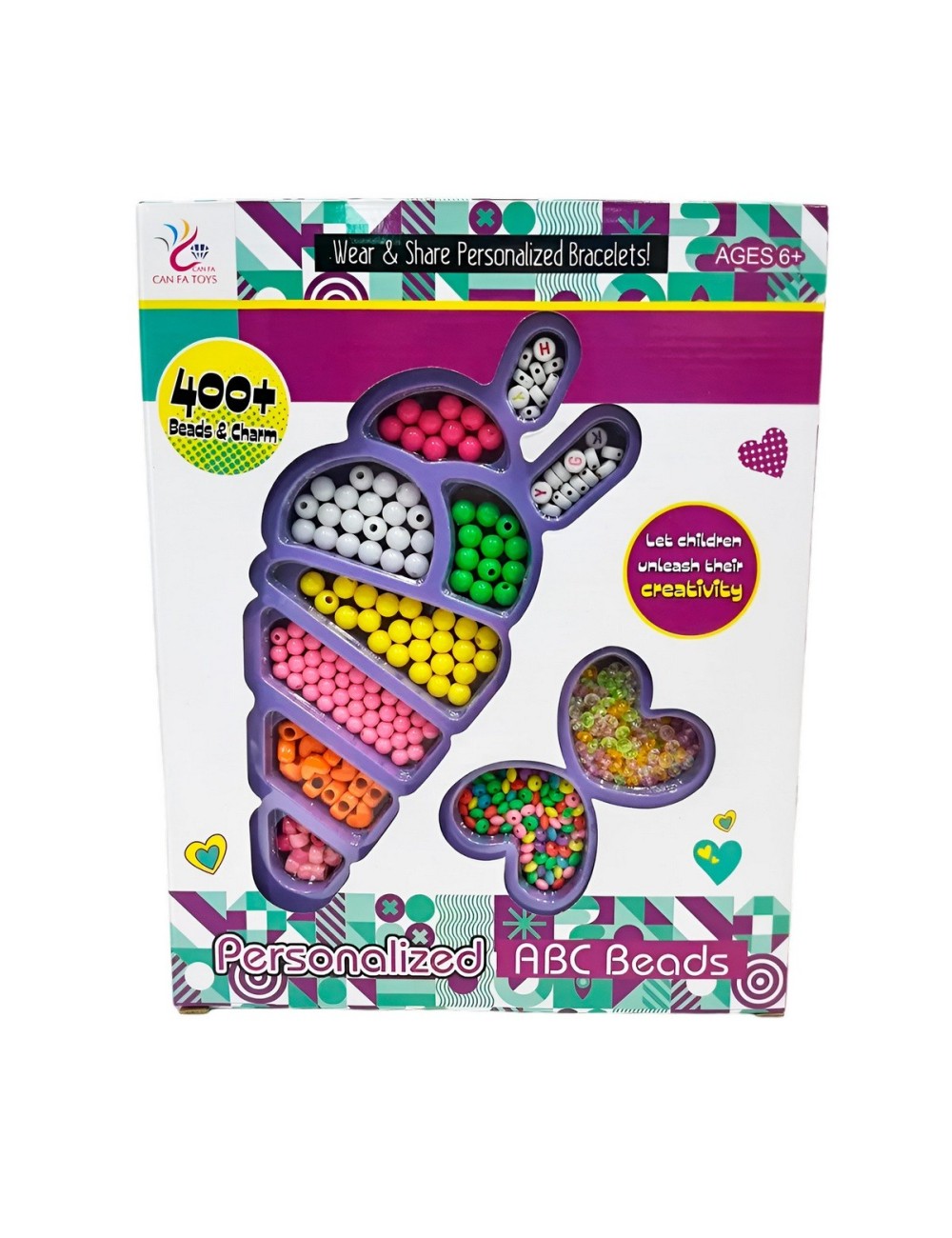 Set Kit Para Hacer Pulseras Charms Juguete Didactico Cono