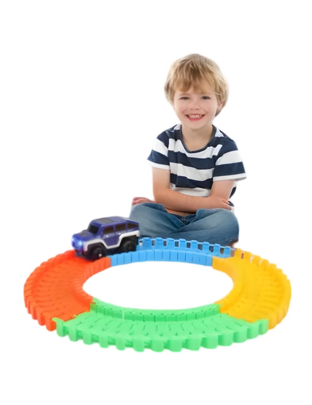 Pista De Carros Gear Con Carro De Engranaje + Baterias