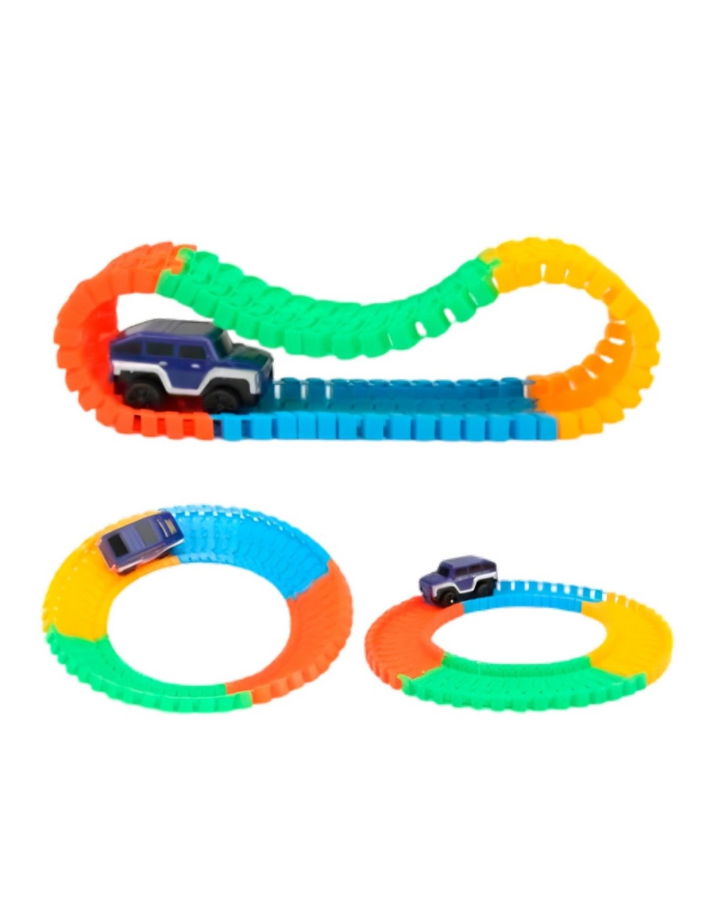 Pista De Carros Gear Con Carro De Engranaje + Baterias