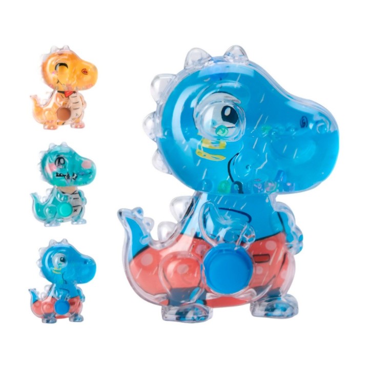 Juguete Anillos Diseño Atari De Agua Dinosaurio Rex X 3 Unid