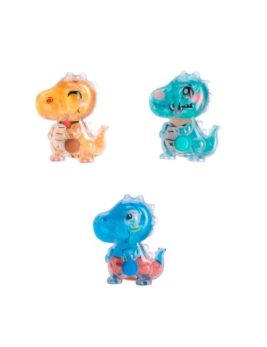 Juguete Anillos Diseño Atari De Agua Dinosaurio Rex X 3 Unid