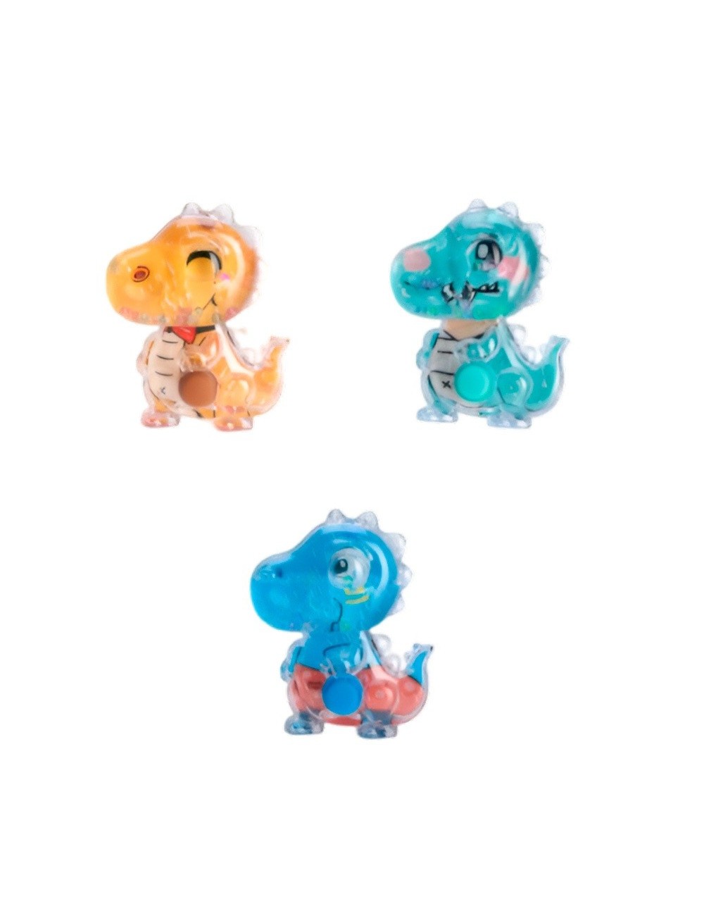 Juguete Anillos Diseño Atari De Agua Dinosaurio Rex X 3 Unid