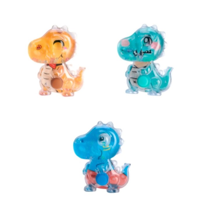 Juguete Anillos Diseño Atari De Agua Dinosaurio Rex X 3 Unid