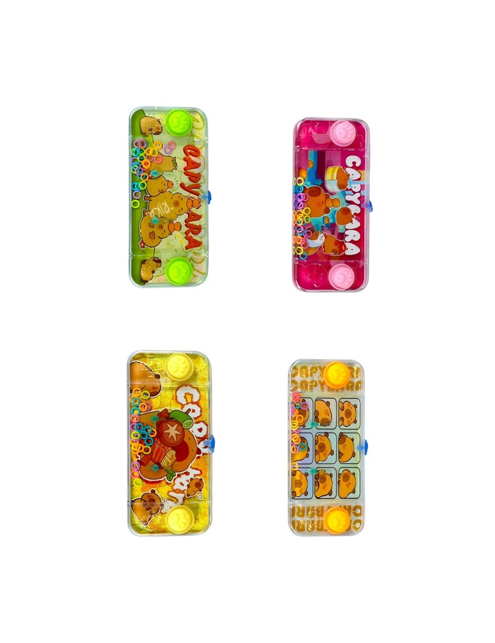 Juguete Anillos Diseño Atari De Agua De Capibara X 4 Unidad