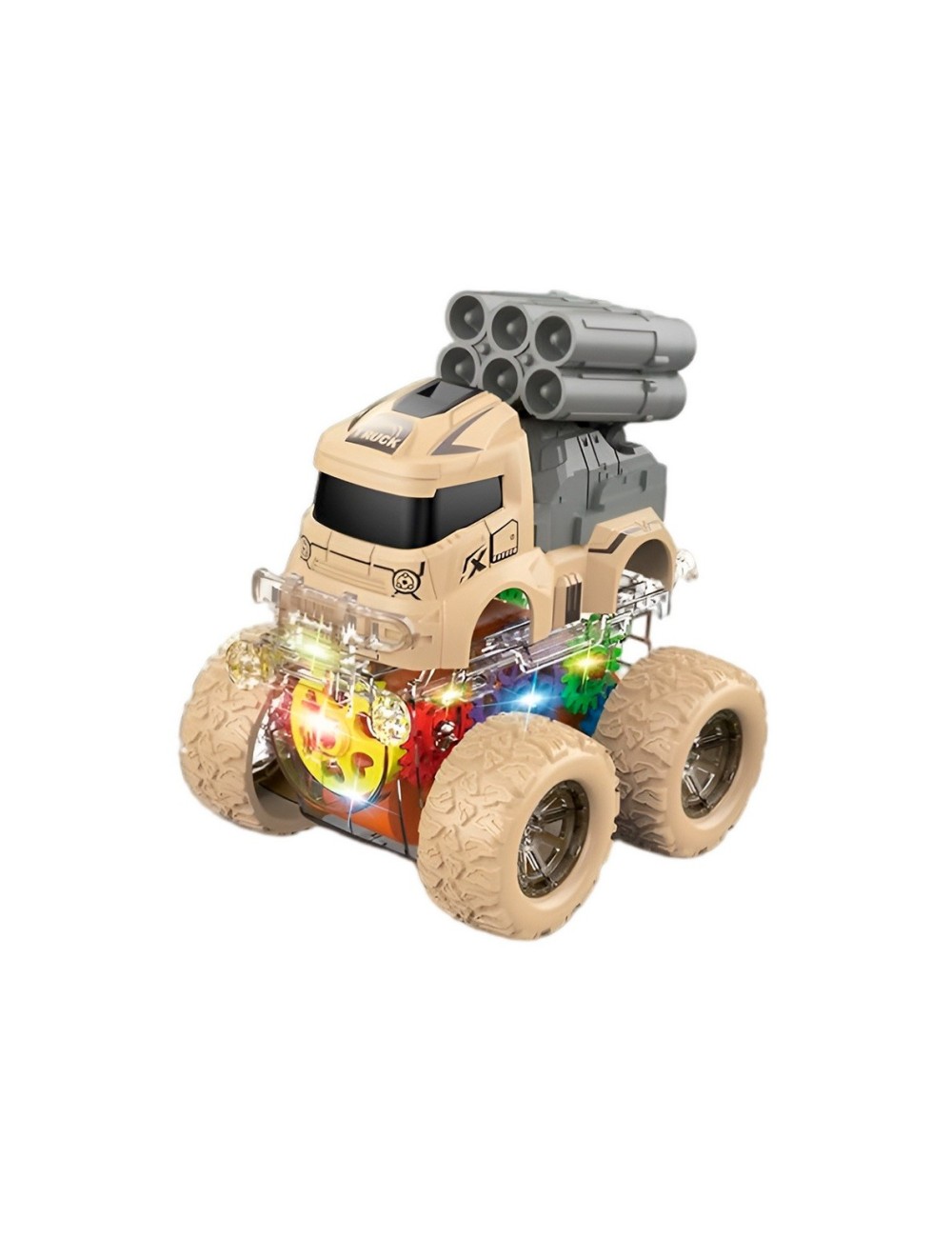 Carro Monster Militar Set De Juguete X 3 Unidades