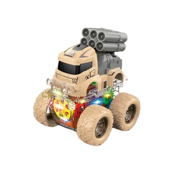 Carro Monster Militar Set De Juguete X 3 Unidades
