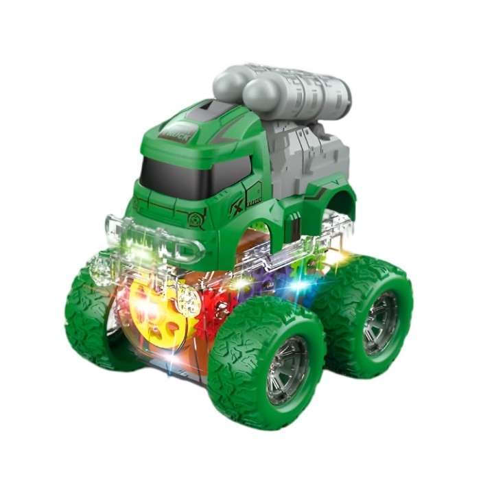 Carro Monster Militar Set De Juguete X 3 Unidades