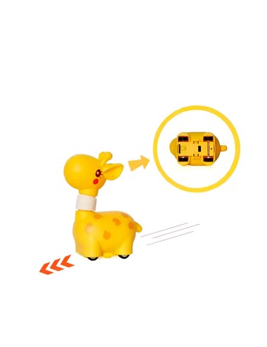 Carro Jirafa De Arrastre Set De Juguete X 3 Unidades