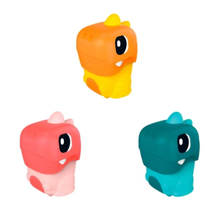 Carro Dinosaurio Rex Impulso Set Juguete X 3 Unidades