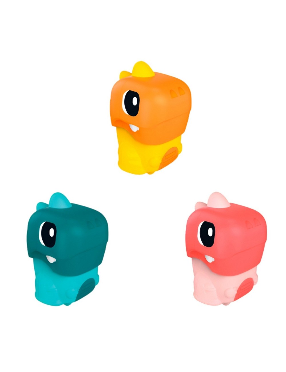 Carro Dinosaurio Rex Impulso Set Juguete X 3 Unidades