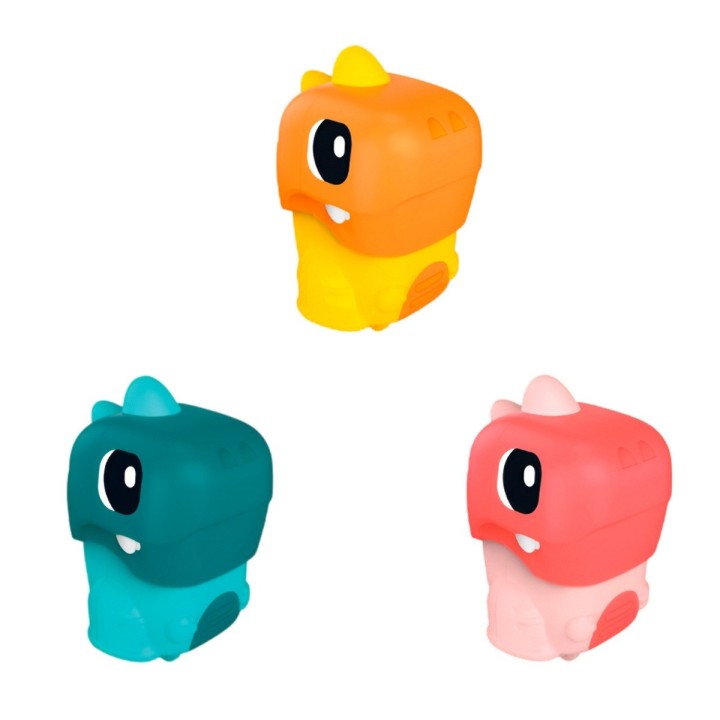 Carro Dinosaurio Rex Impulso Set Juguete X 3 Unidades