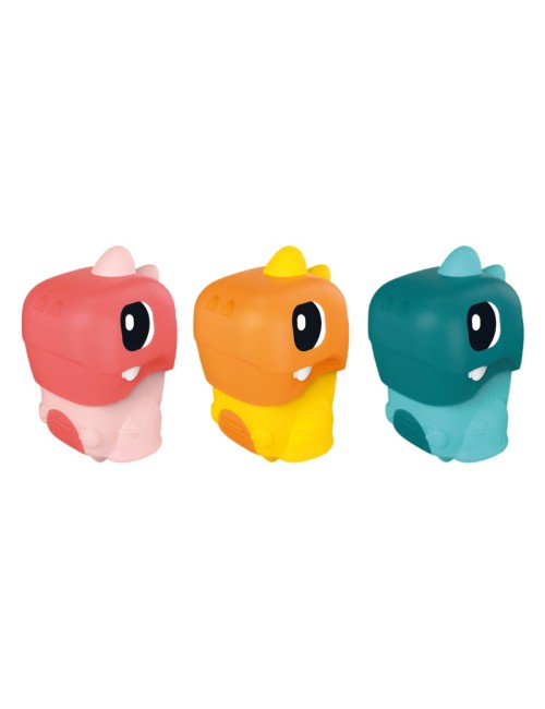 Carro Dinosaurio Rex Impulso Set Juguete X 3 Unidades