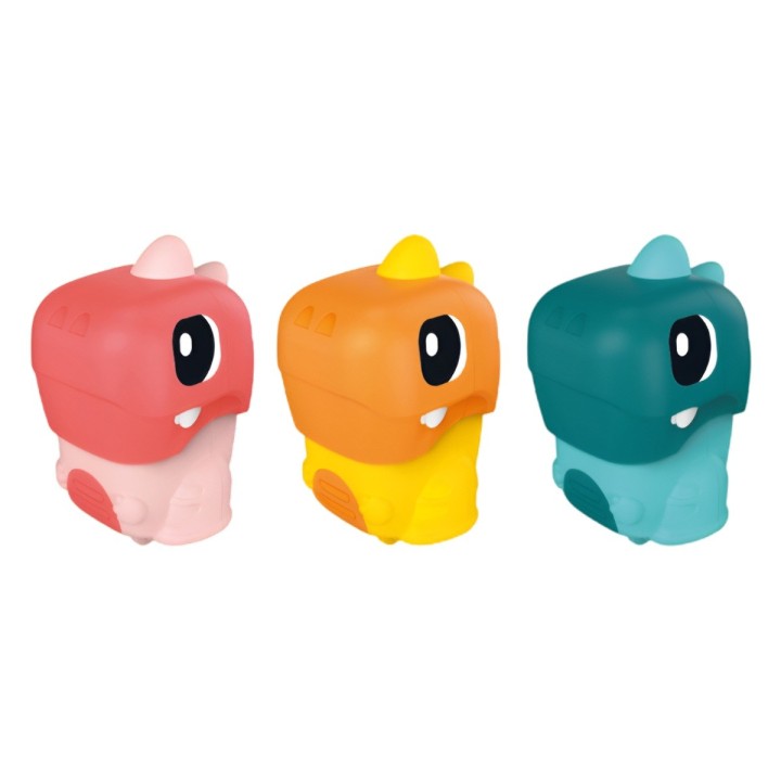 Carro Dinosaurio Rex Impulso Set Juguete X 3 Unidades