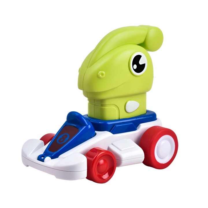 Carro Dinosaurio Kart De Impulso Set De Juguete X 3 Unidades