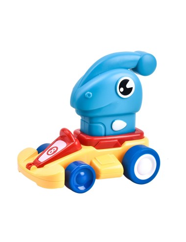 Carro Dinosaurio Kart De Impulso Set De Juguete X 3 Unidades