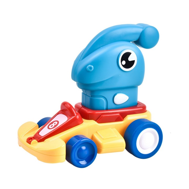 Carro Dinosaurio Kart De Impulso Set De Juguete X 3 Unidades