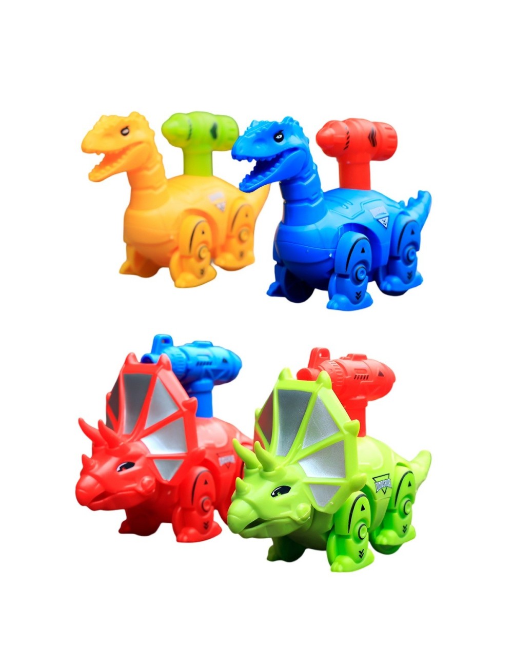 Carro Dinosaurio Jurassic Set Juguete Niños X 4 Unidades