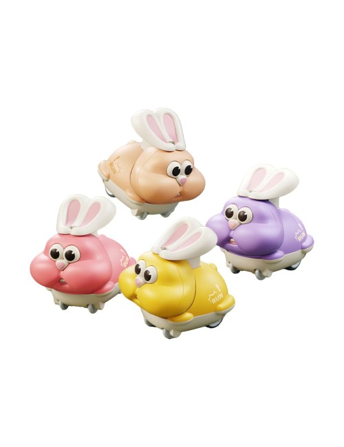 Carro Conejo De Arrastre Set De Juguete X 4 Unidades