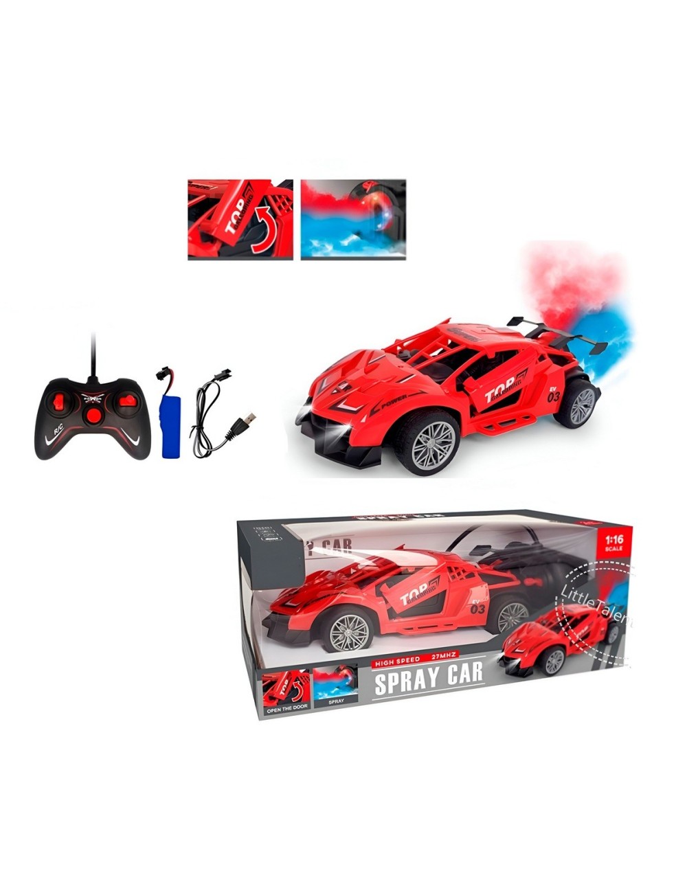 Carro Control Remoto Recargable Speed Juguete + Baterias