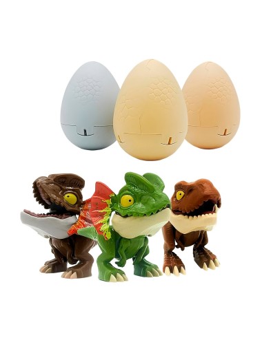Dinosaurio Rex Jurassic Huevo Sorpresa Regalo Juguete X 3 Un