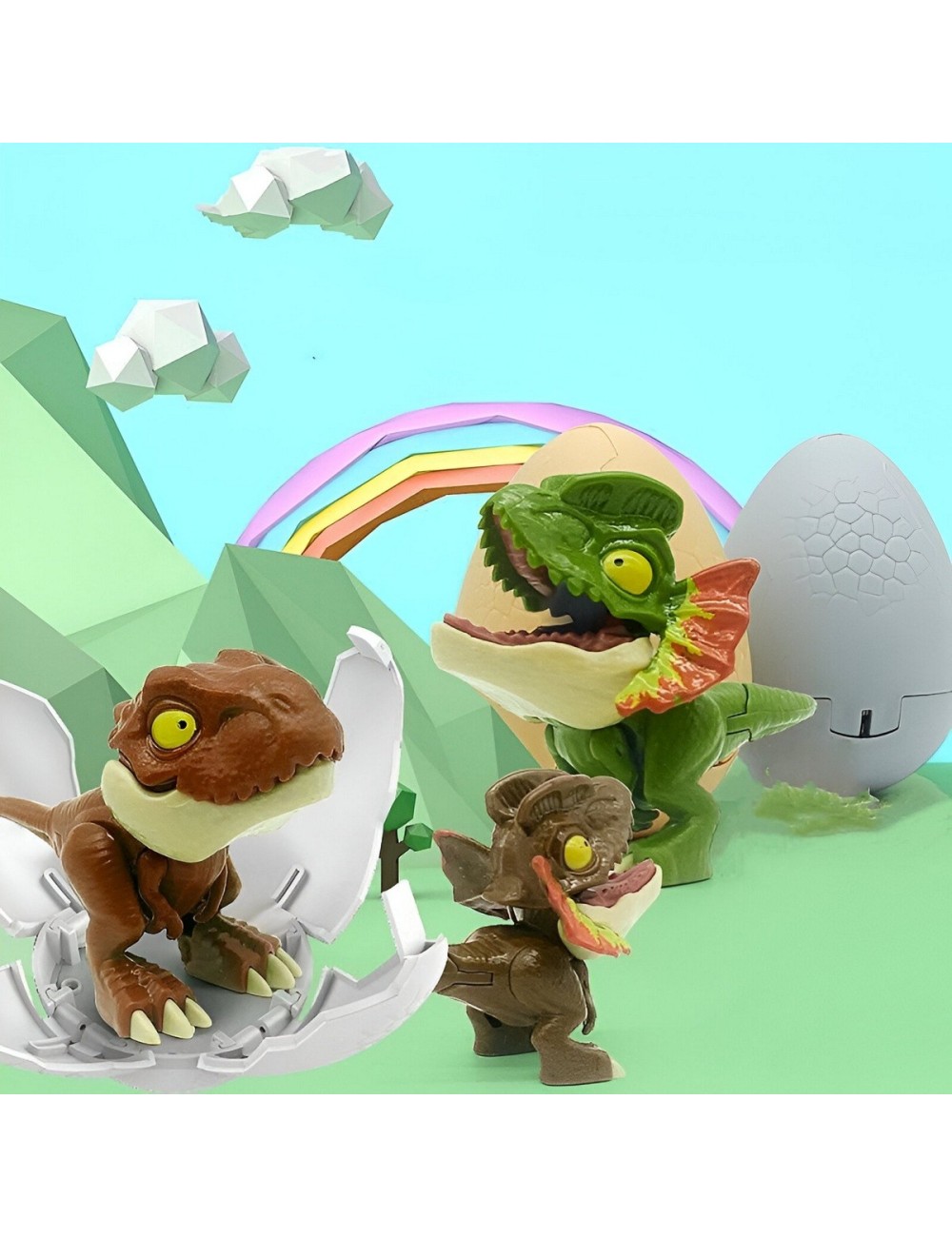 Dinosaurio Rex Jurassic Huevo Sorpresa Regalo Juguete X 3 Un