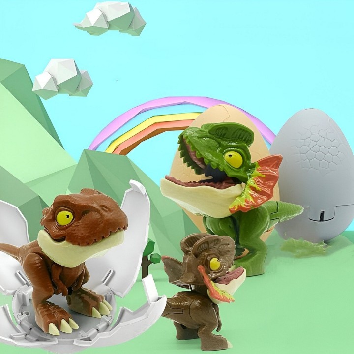 Dinosaurio Rex Jurassic Huevo Sorpresa Regalo Juguete X 3 Un