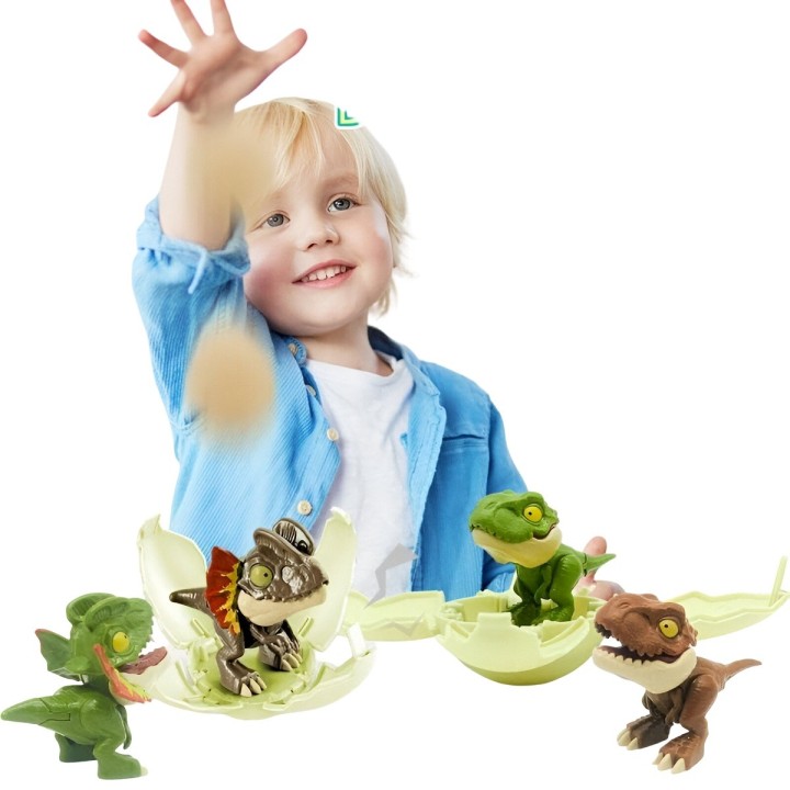 Dinosaurio Rex Jurassic Huevo Sorpresa Regalo Juguete X 3 Un