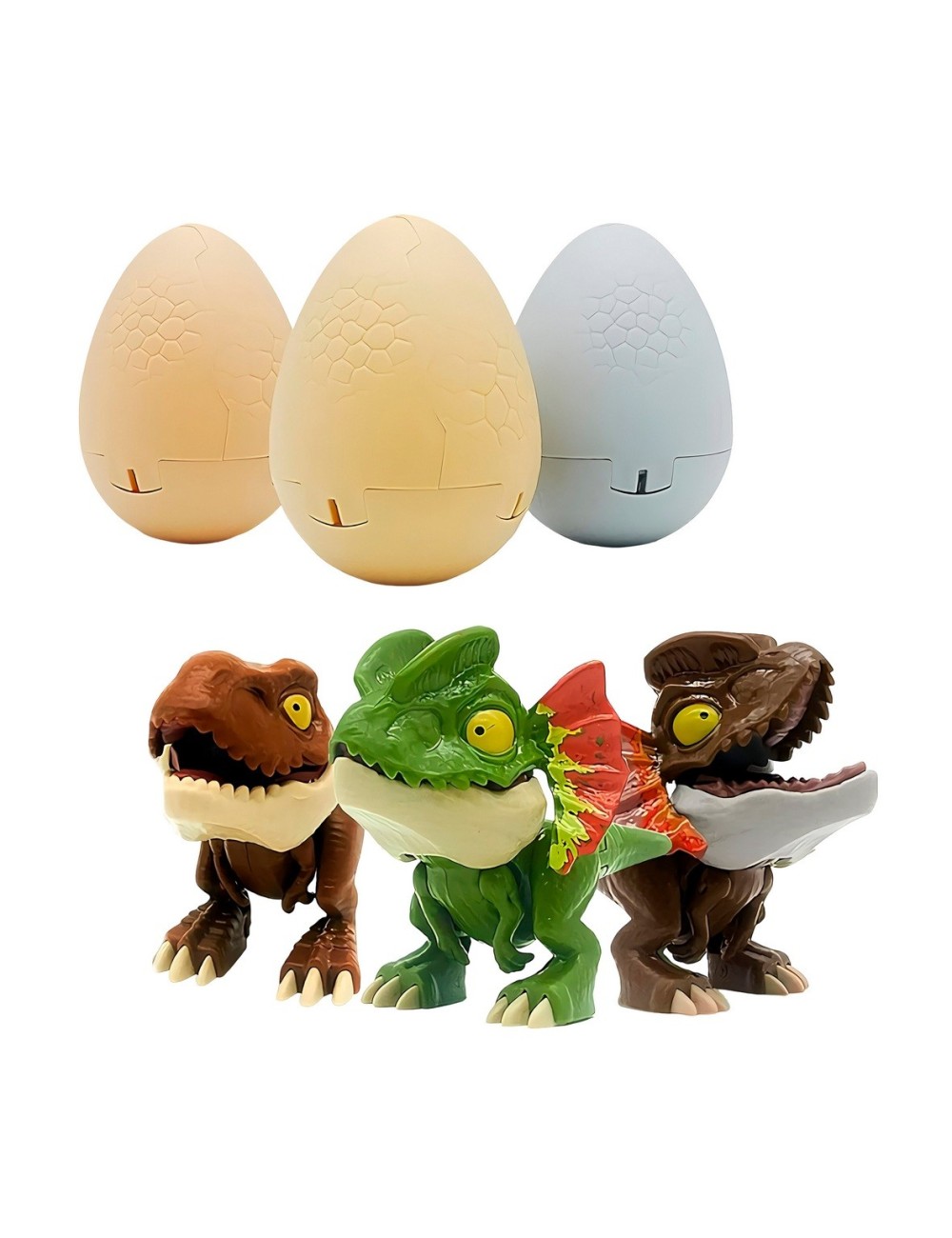 Dinosaurio Rex Jurassic Huevo Sorpresa Regalo Juguete X 3 Un