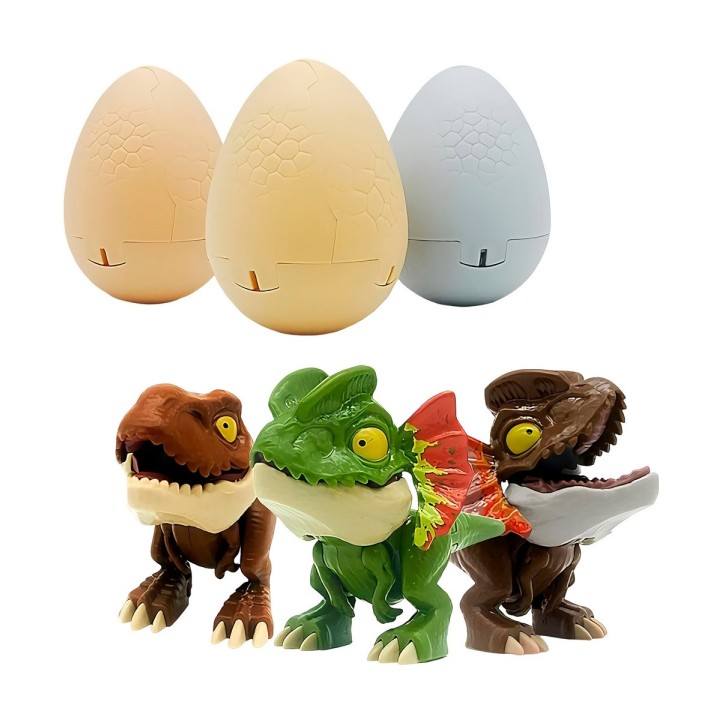 Dinosaurio Rex Jurassic Huevo Sorpresa Regalo Juguete X 3 Un