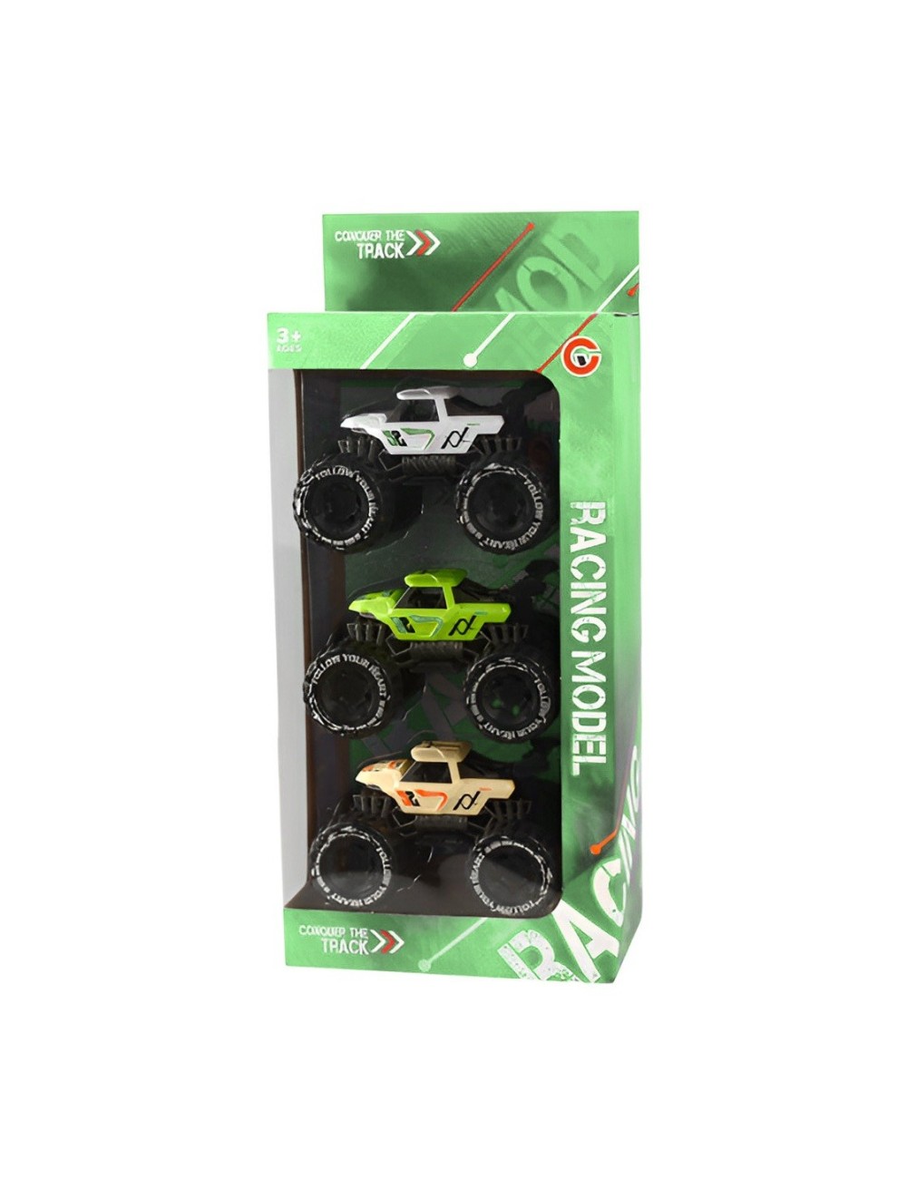 Camioneta Carro Racing Juguete Didactico X 3 Unidades