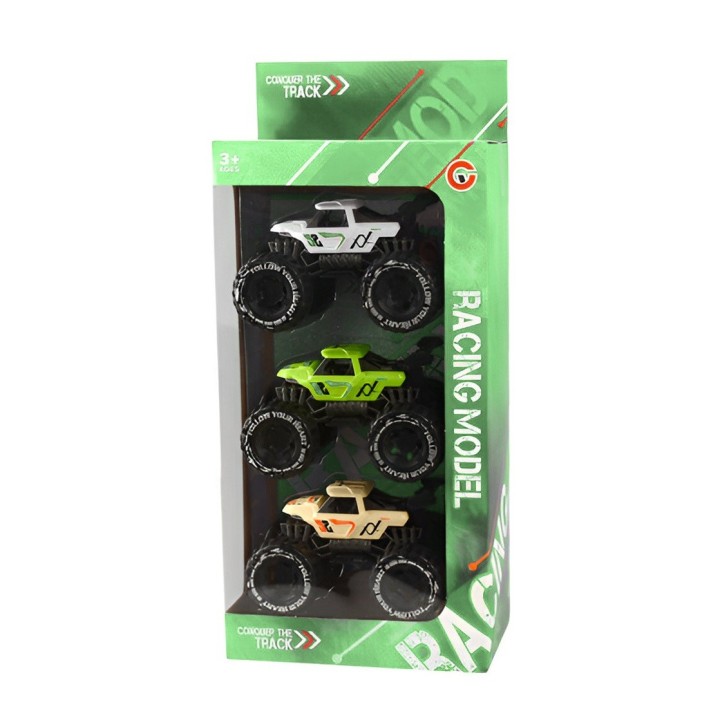 Camioneta Carro Racing Juguete Didactico X 3 Unidades