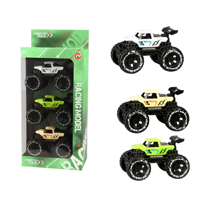 Camioneta Carro Racing Juguete Didactico X 3 Unidades