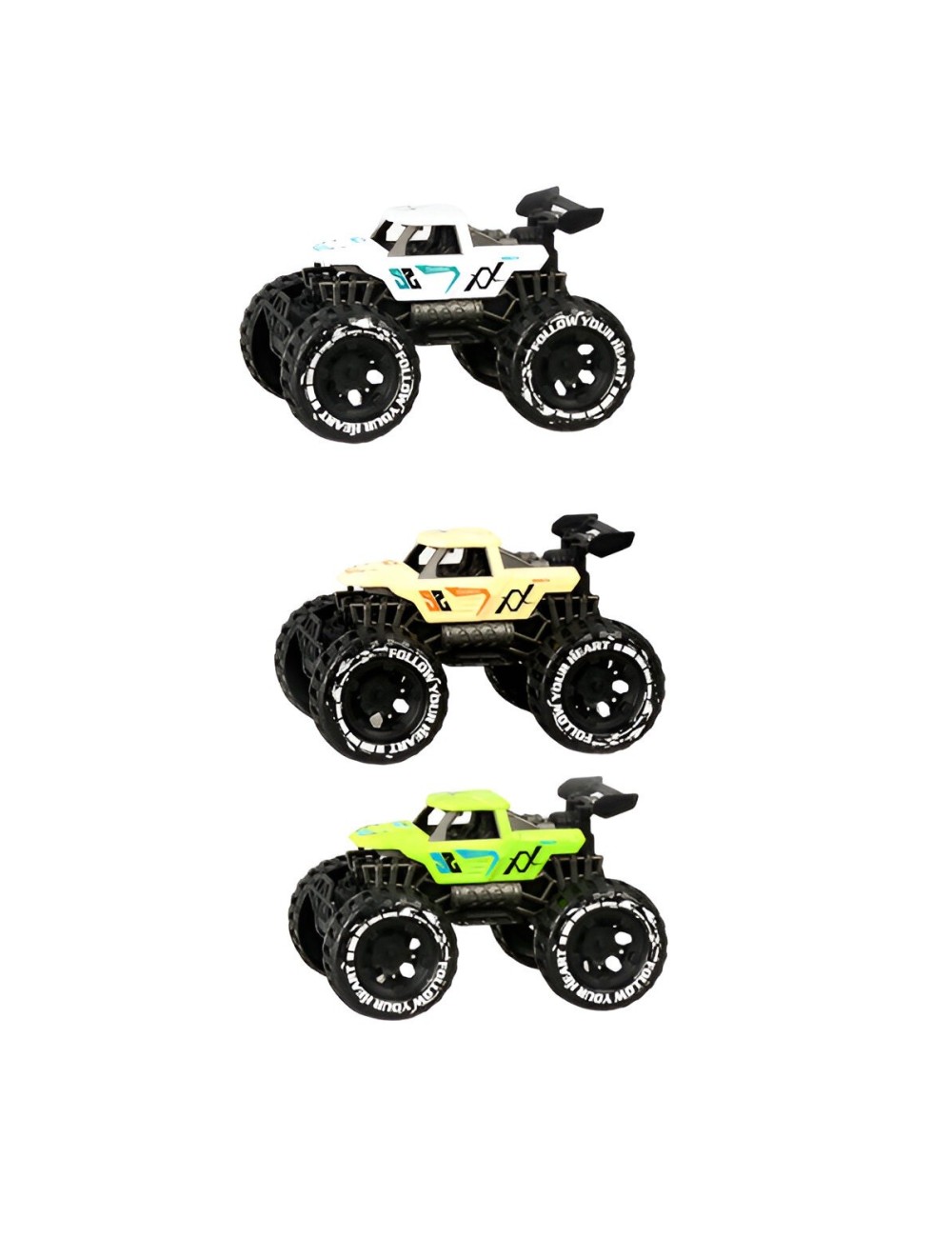 Camioneta Carro Racing Juguete Didactico X 3 Unidades