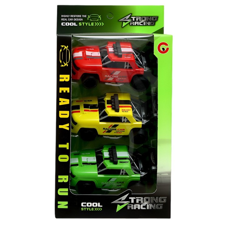 Camion Carro Racing Buggy Juguete Didactico X 3 Unidades