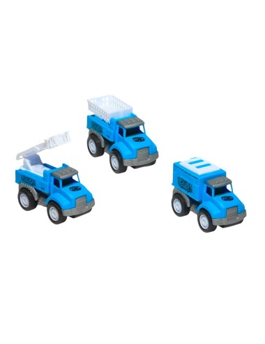 Camion Carro Policia Juguete Didactico X 3 Unidades