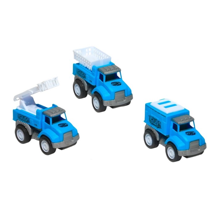 Camion Carro Policia Juguete Didactico X 3 Unidades