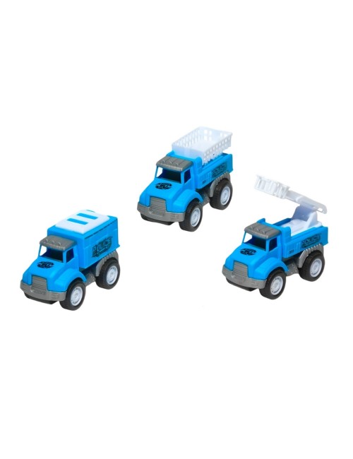 Camion Carro Policia Juguete Didactico X 3 Unidades
