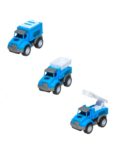 Camion Carro Policia Juguete Didactico X 3 Unidades