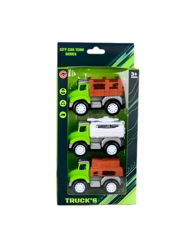 Camion Carro Granja Juguete Didactico X 3 Unidades