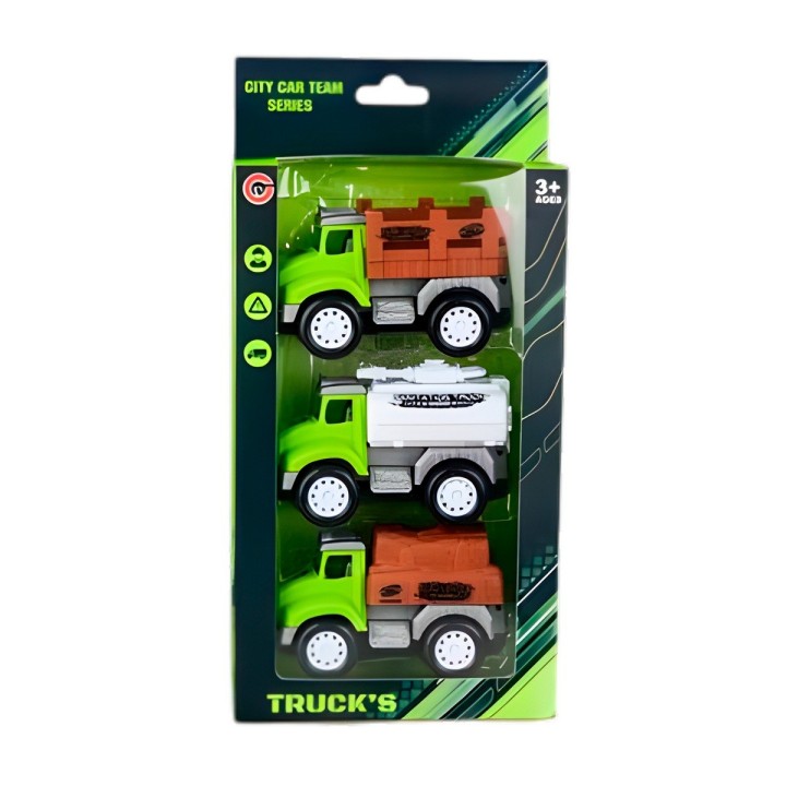 Camion Carro Granja Juguete Didactico X 3 Unidades