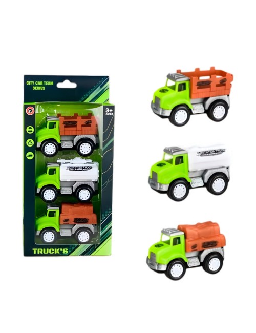Camion Carro Granja Juguete Didactico X 3 Unidades