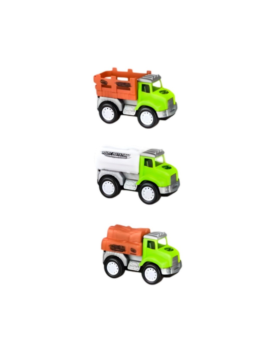 Camion Carro Granja Juguete Didactico X 3 Unidades