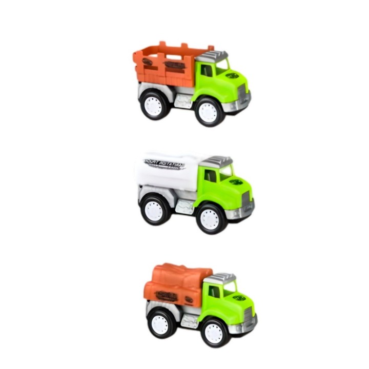 Camion Carro Granja Juguete Didactico X 3 Unidades