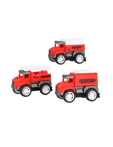 Camion Carro Bomberos Juguete Didactico X 3 Unidades